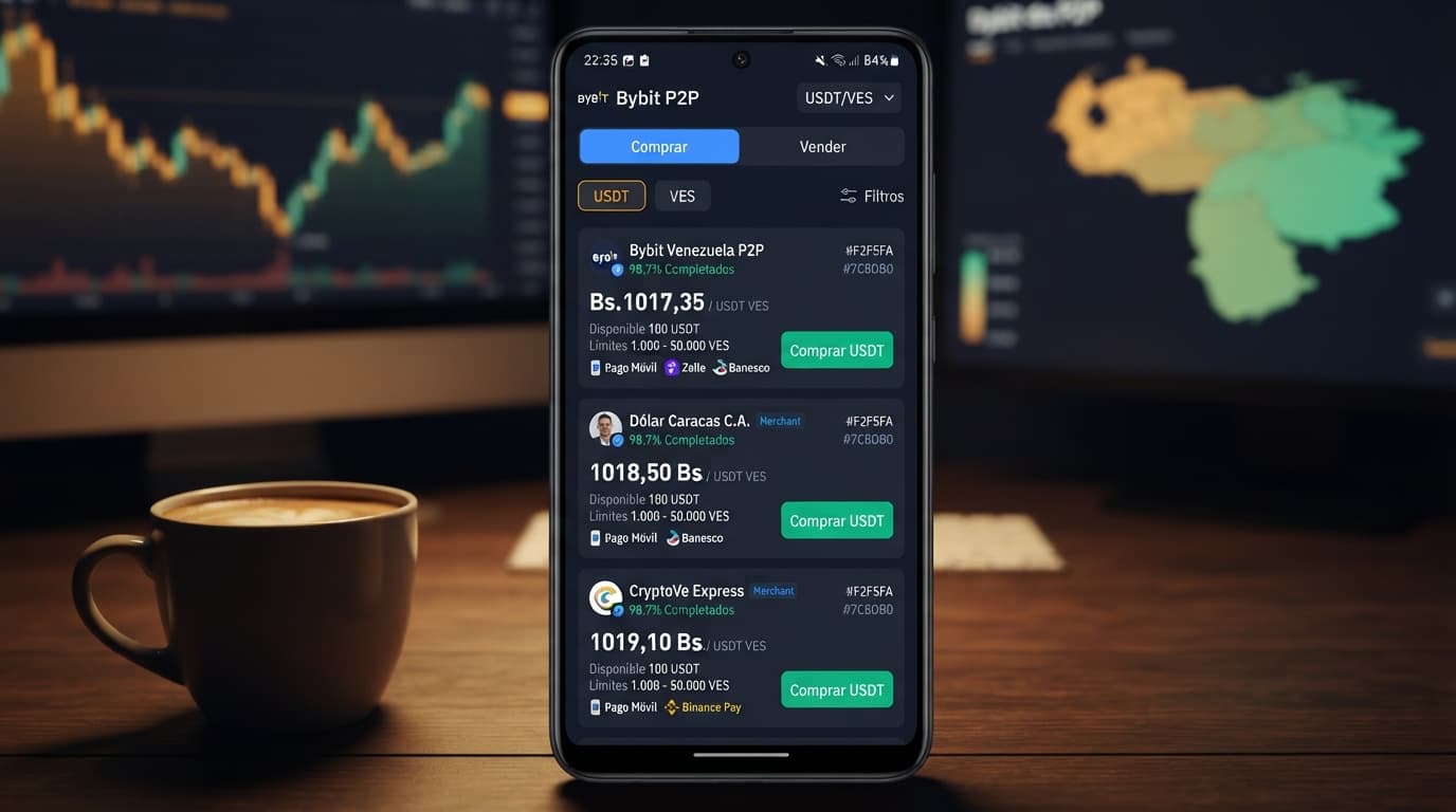 Spread aparente vs. real del USDT en Venezuela: 5,36% y 0,16%