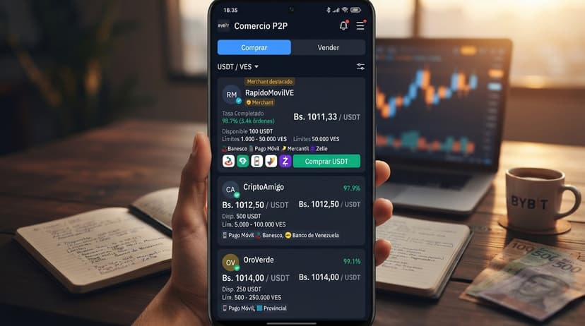 Spread de 3,11% vs 0,03%: por qué el USDT P2P muestra dos precios distintos