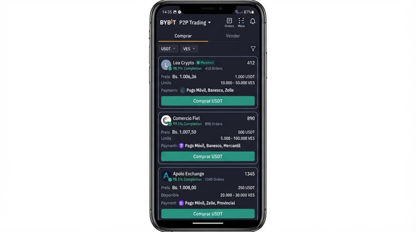 Spread de USDT entre Binance y OKX: análisis del comercio P2P en Venezuela