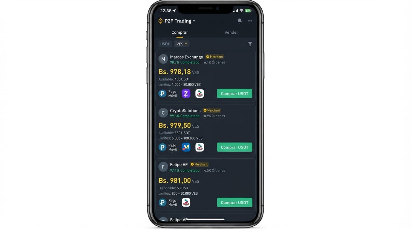 Spread de vitrina vs. profundidad real: el USDT en Venezuela hoy
