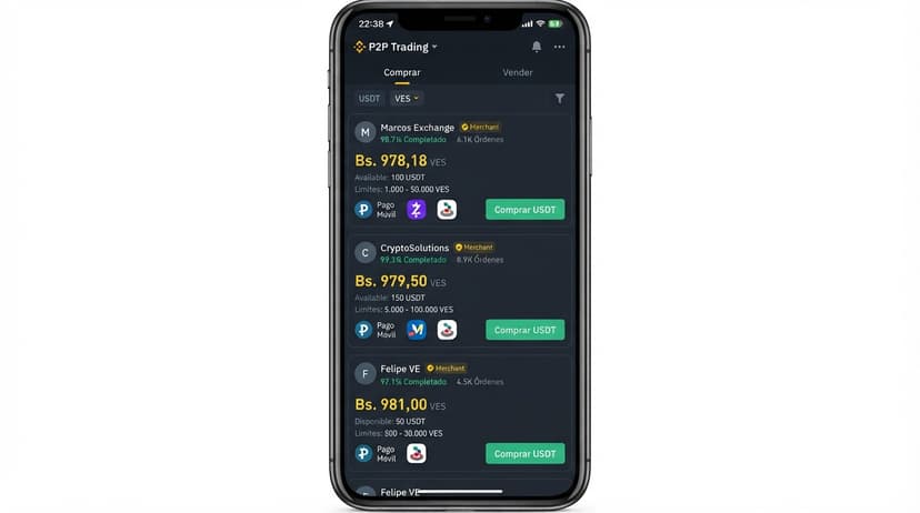 Spread de vitrina vs. profundidad real: el USDT en Venezuela hoy