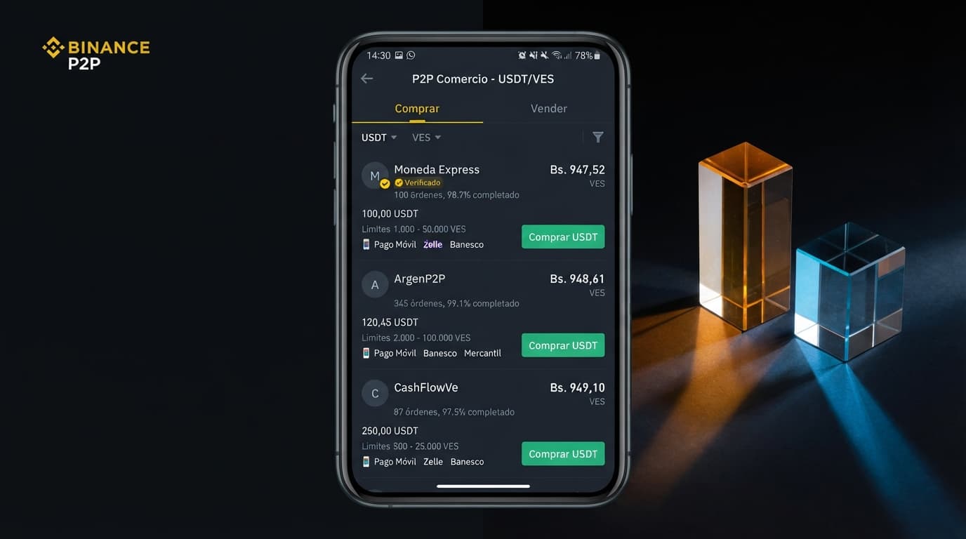Spread del radar vs. order book: dos números, dos usos en USDT/VES
