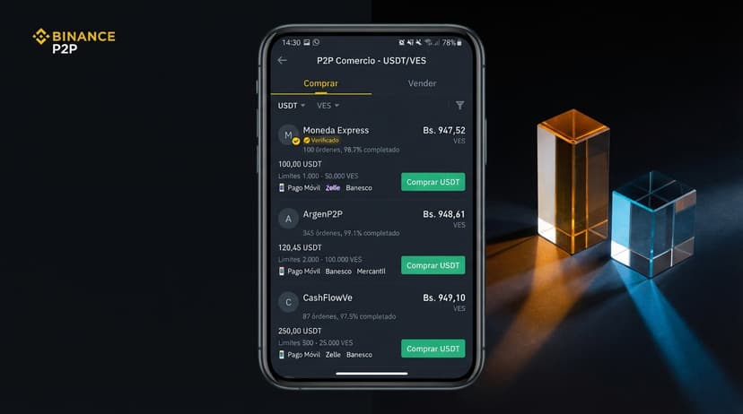 Spread del radar vs. order book: dos números, dos usos en USDT/VES
