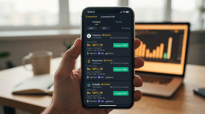 Spread del radar vs. spread real: leer la profundidad del P2P USDT/VES