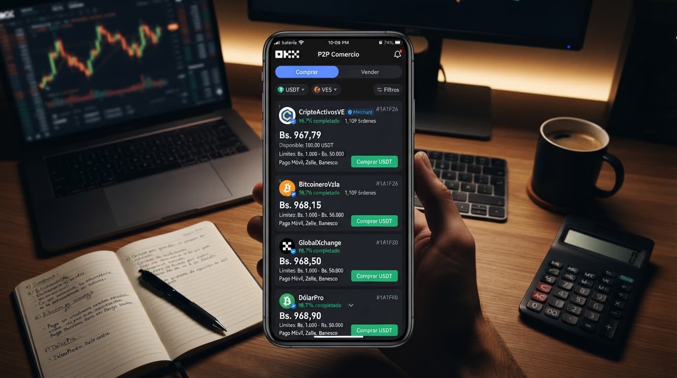 Spread del USDT P2P llega a 5,01%: radiografía del order book en Venezuela