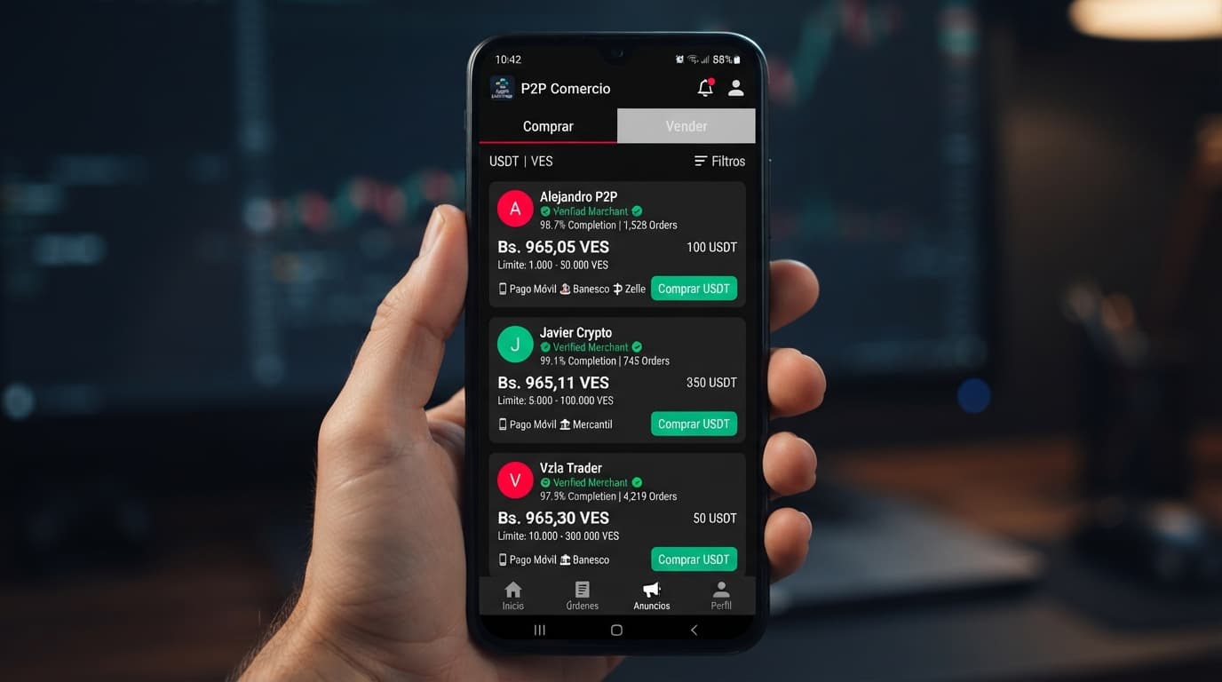Spread en USDT/VES: del 3,03% en radar al 0,77% real en el order book