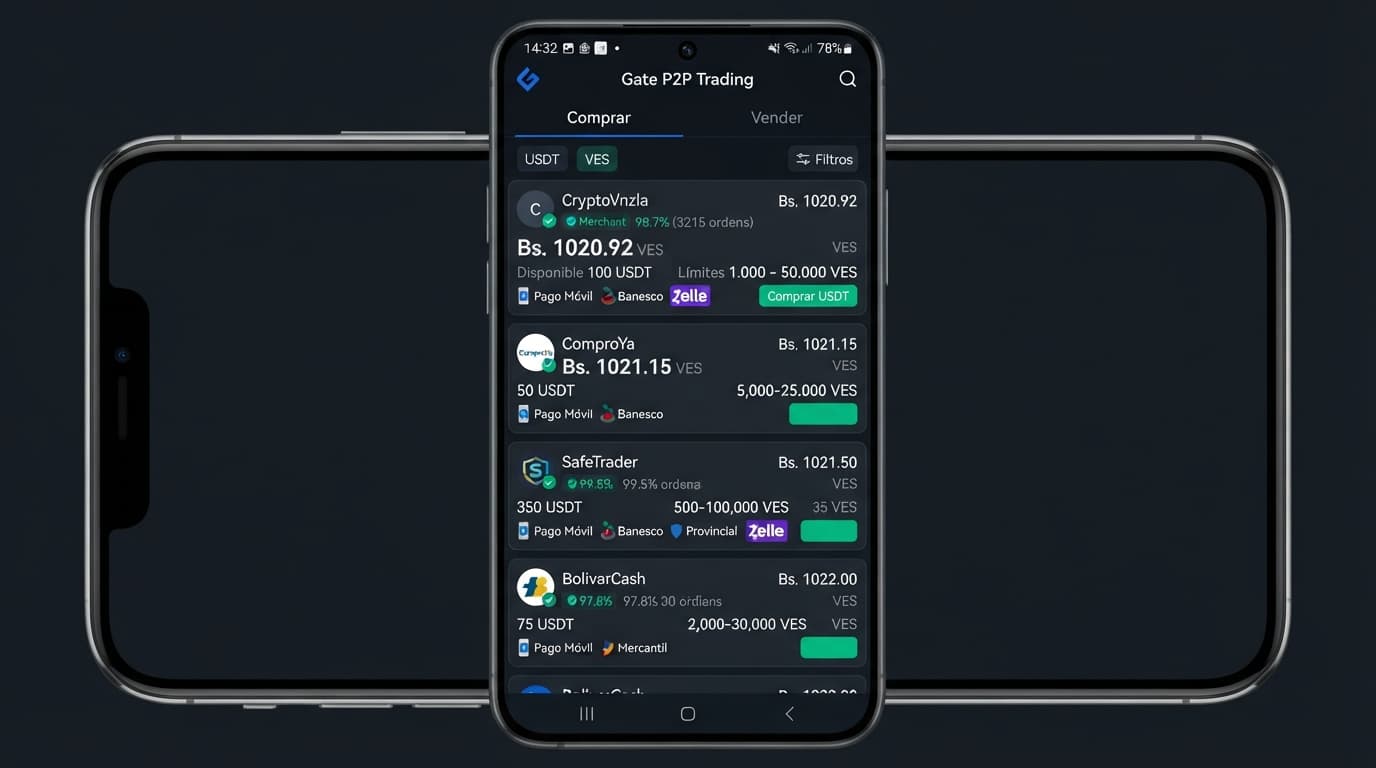 Spread P2P USDT/VES: por qué 9,16% y 0,43% miden el mismo mercado