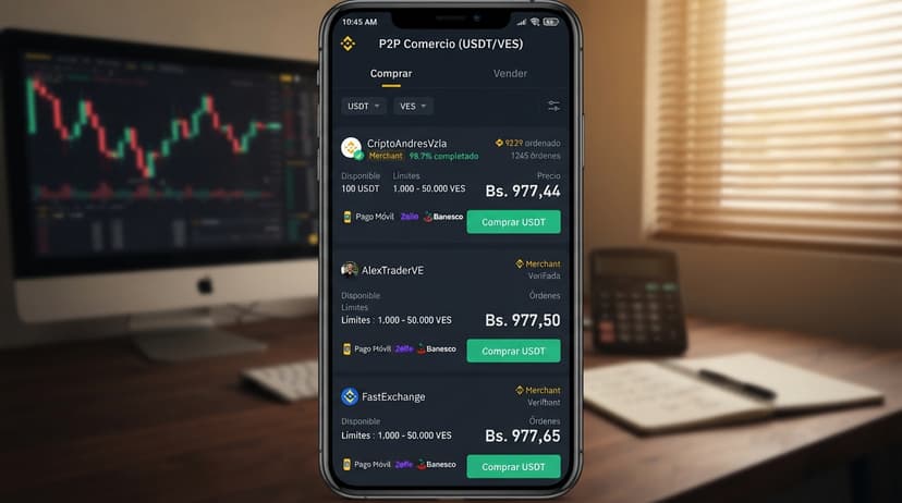 Spread, prima y profundidad: cómo leer el USDT P2P en Venezuela