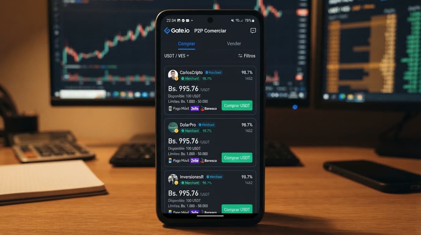Spread real vs. de portada: el USDT/VES marca 2,39% y el libro 0,12%
