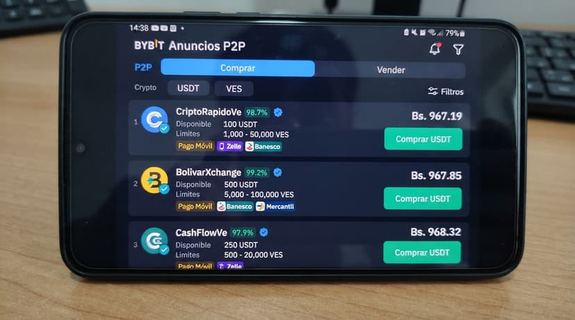 Spread USDT/VES supera 3% y semáforo P2P enciende alerta amarilla