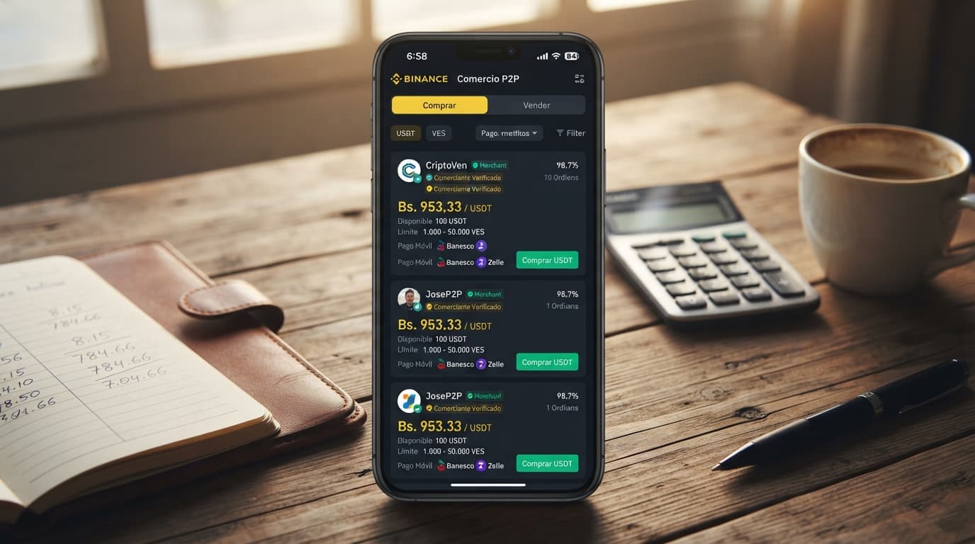 Spread y prima del USDT P2P frente al BCV: guía con fórmulas y ejemplos