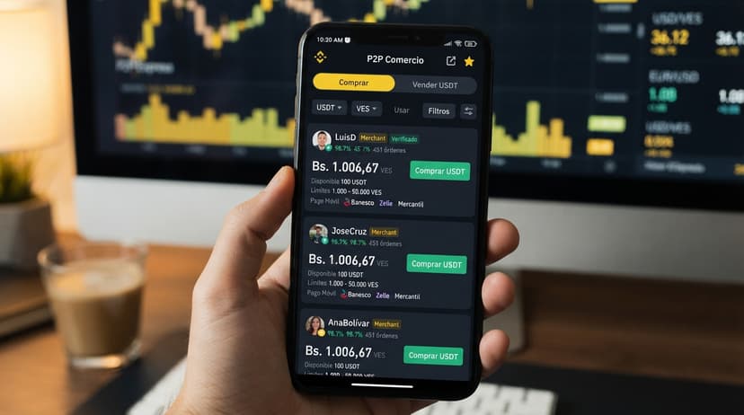 Tasa BCV en 887,30 Bs/USD: impacto en la prima del comercio P2P en Venezuela
