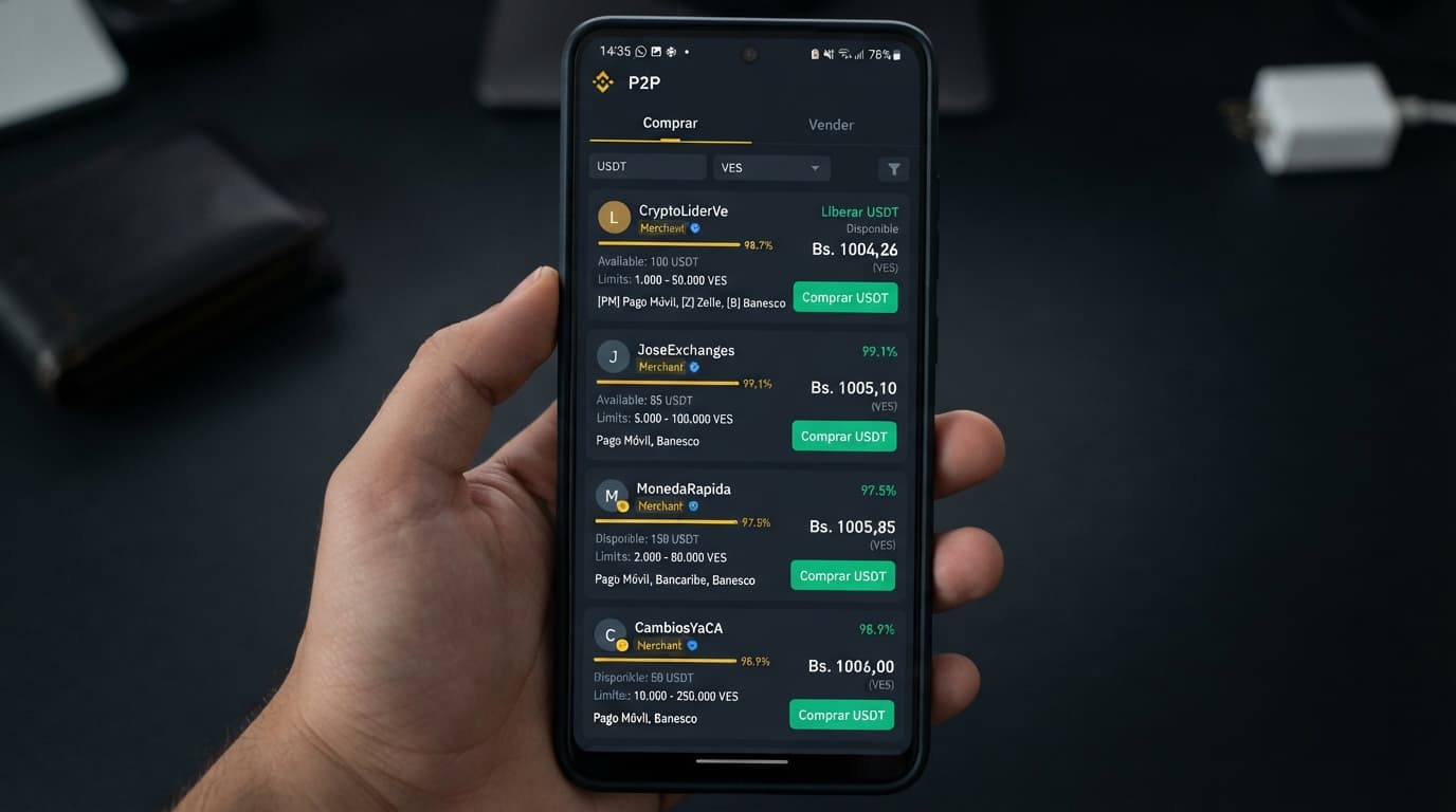 Tasa BCV en 888,89 Bs y prima de 13,57% en el comercio P2P de USDT