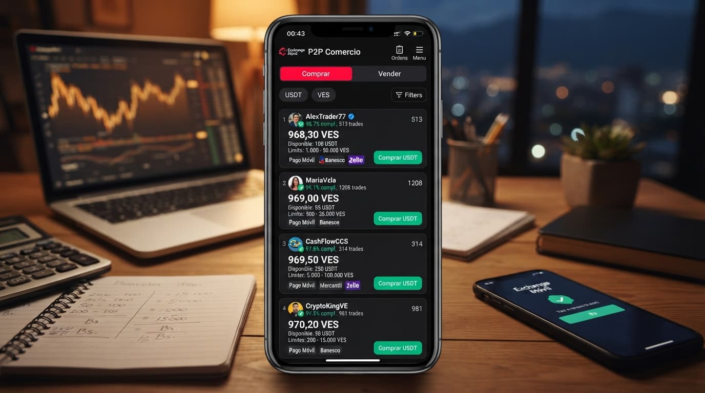 Tutorial: calcula el precio efectivo de tu operación P2P de USDT en Venezuela