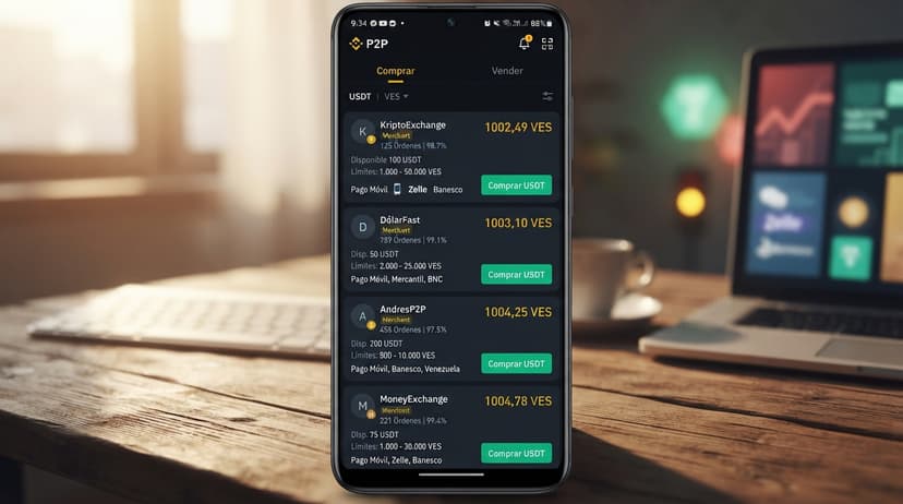 Tutorial: cómo comparar ofertas P2P por banco y exchange antes de operar USDT