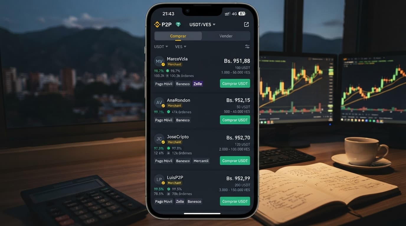 Tutorial: verifica el precio real de USDT/VES en P2P antes de operar