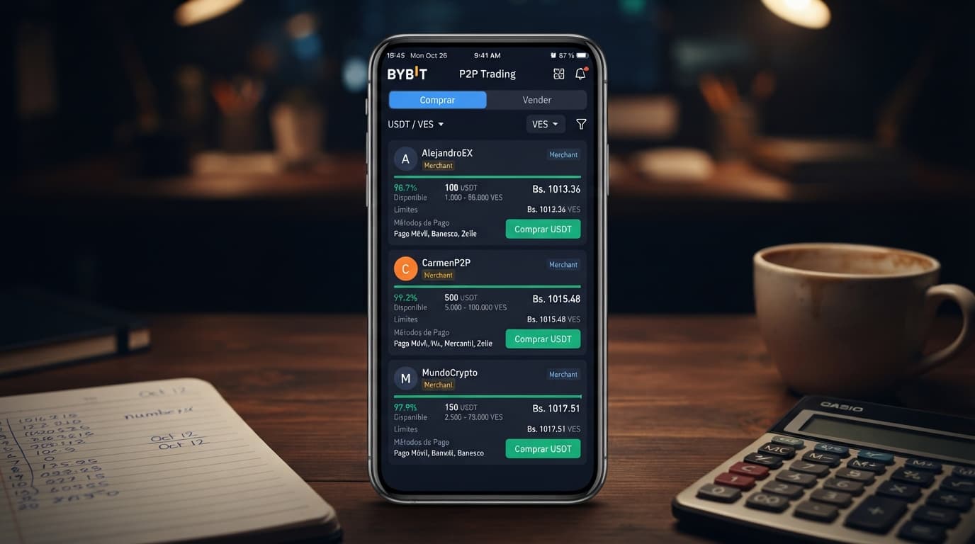 USDT/VES: el spread que se publica (2,84%) y el que se ejecuta (0,20%)