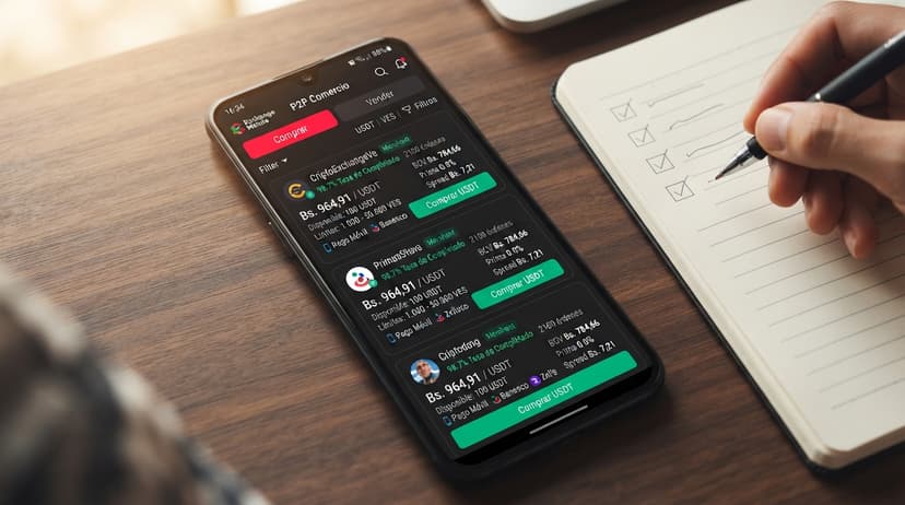 Verificación en 5 pasos antes de liberar una orden P2P de USDT/VES