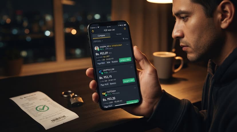 Verificación en 5 pasos antes de liberar una orden P2P en Venezuela