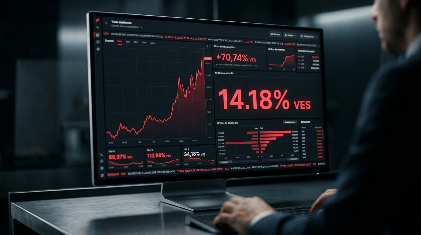 Análisis P2P: Prima del 14,18% en USDT y spreads bancarios en Venezuela