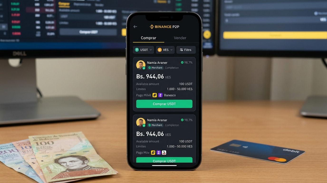 Binance vs Bybit en el P2P venezolano: spread, liquidez y bancos en vivo