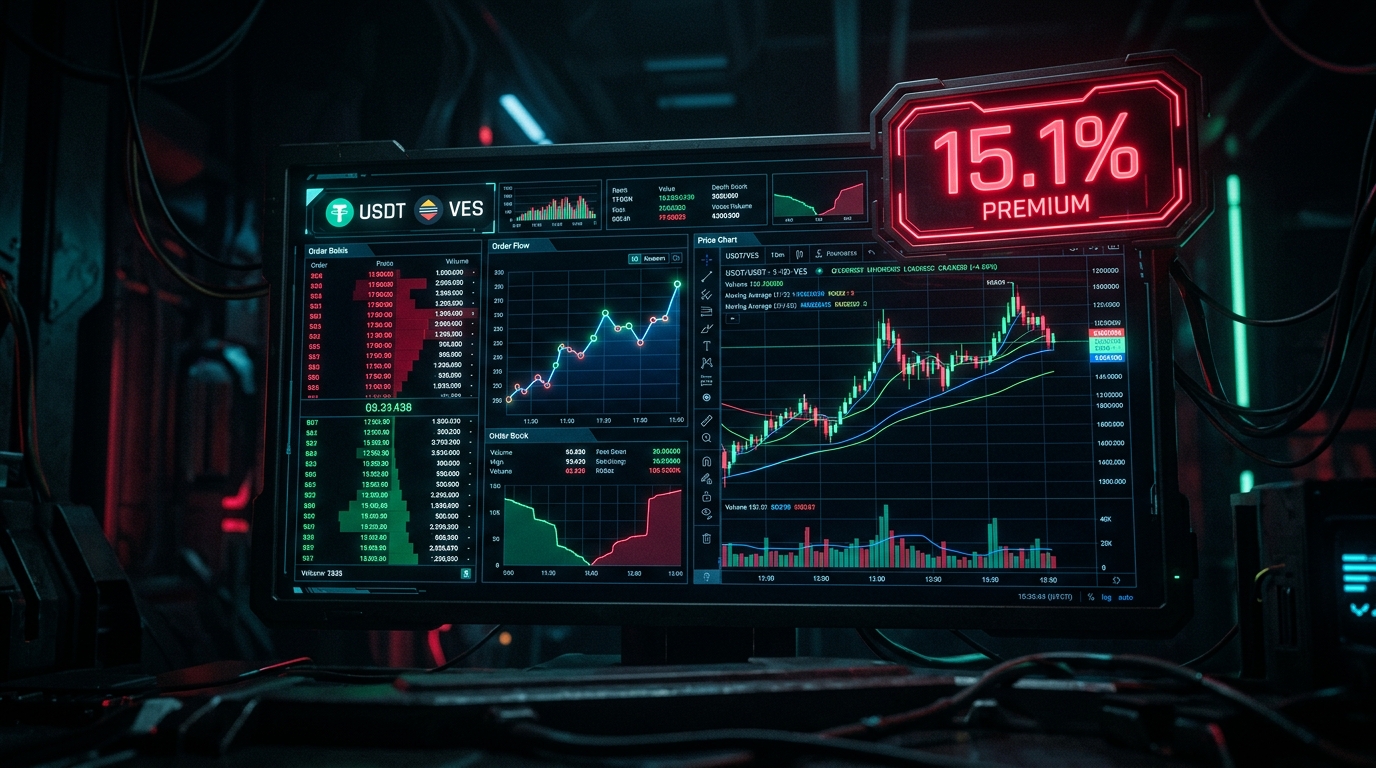Brecha cambiaria P2P: Prima del USDT alcanza 15,1% frente al BCV