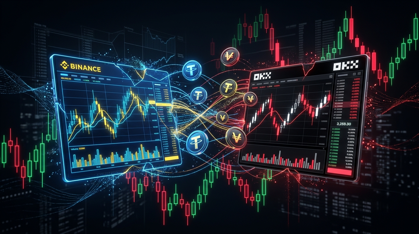 Brecha USDT/VES: Spread del 7,34% y disparidad Binance vs OKX