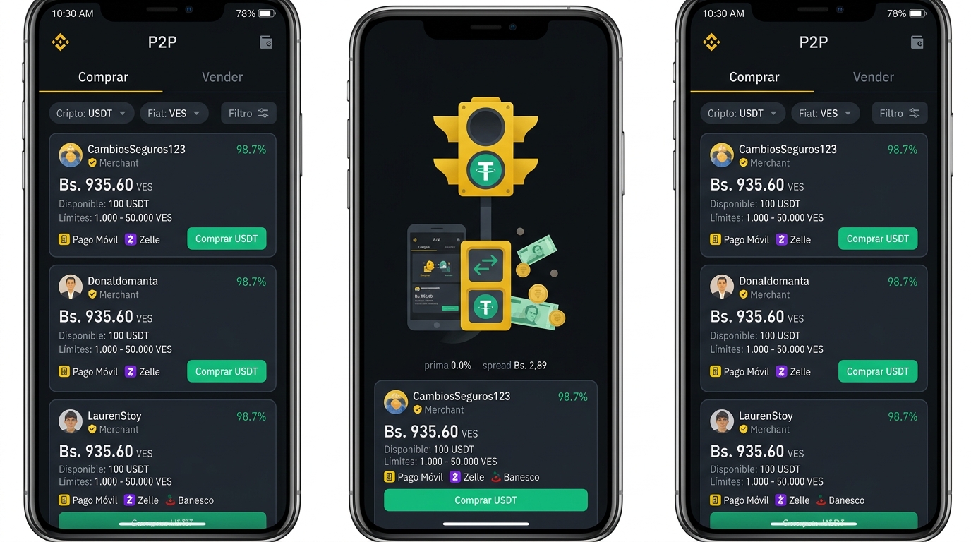 Cómo detectar spreads abusivos en P2P y no sobrepagar USDT en Venezuela