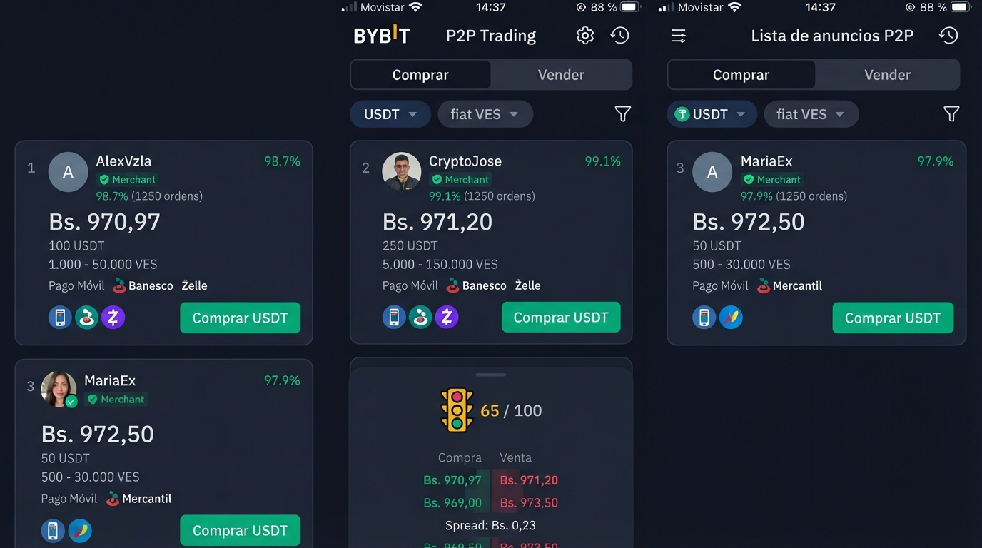 Cómo evitar pagar de más en P2P: interpreta el spread y el semáforo