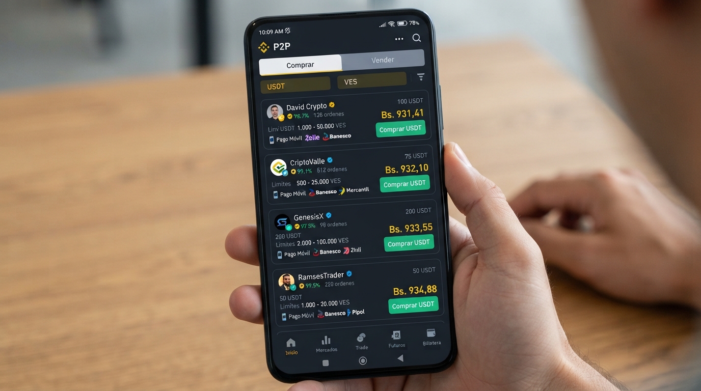 El costo real de comprar USDT en Venezuela: radiografía del spread P2P