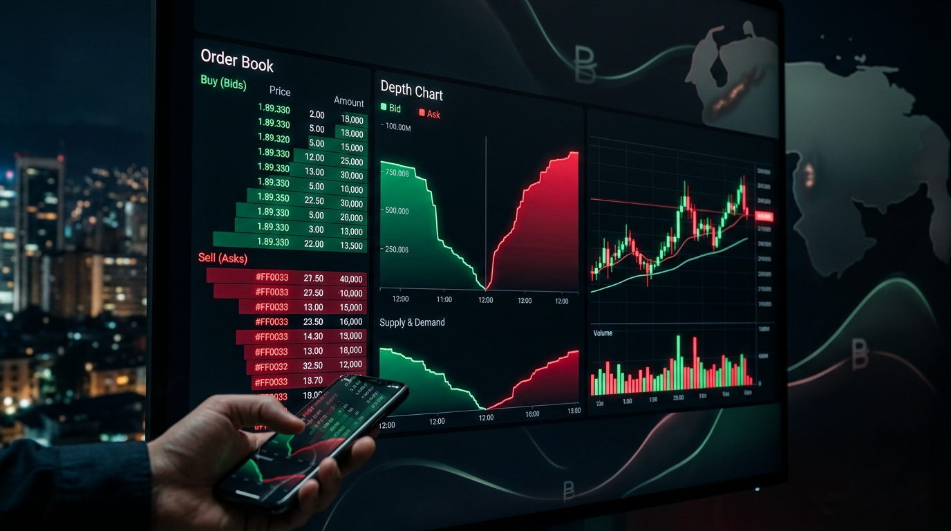 Guía P2P: Cómo leer el Order Book y calcular el spread USDT/VES