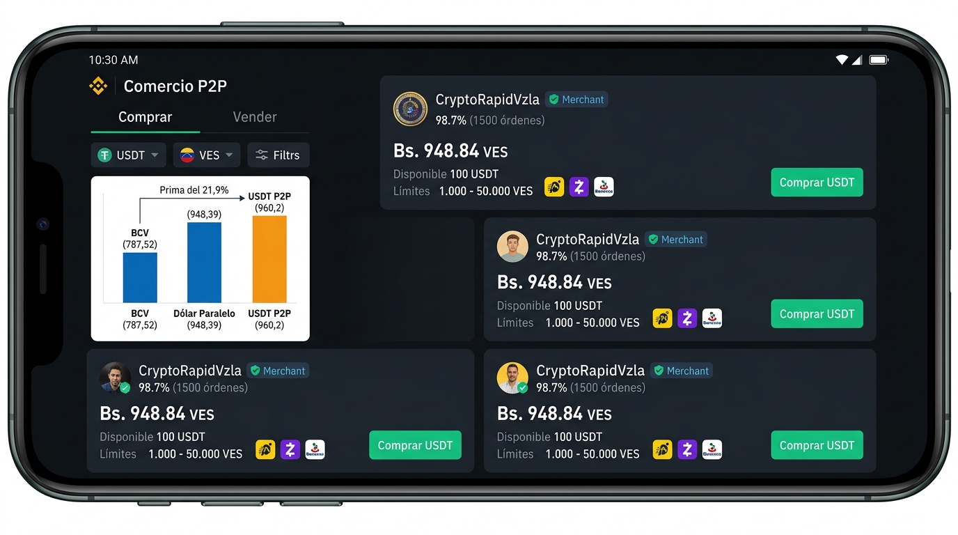 La brecha BCV-P2P: causas y efectos de una prima superior al 21%