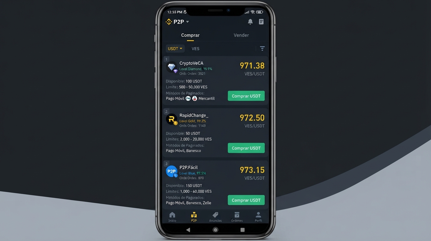 Prima del USDT P2P frente al BCV toca 19,4% y abre brechas de liquidez