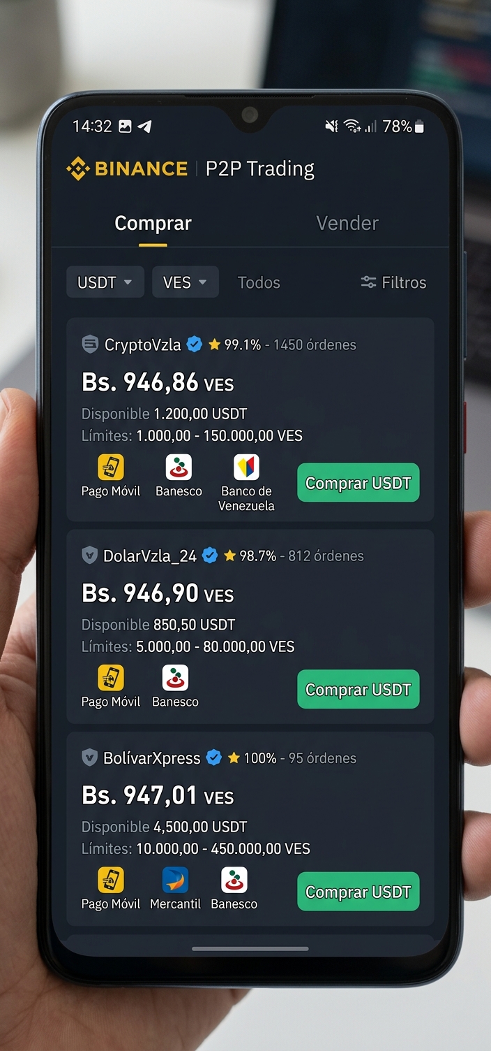 Semáforo P2P en amarillo: spread de 4,31% y prima de 20,7% sobre el BCV marcan la jornada del 27 de agosto