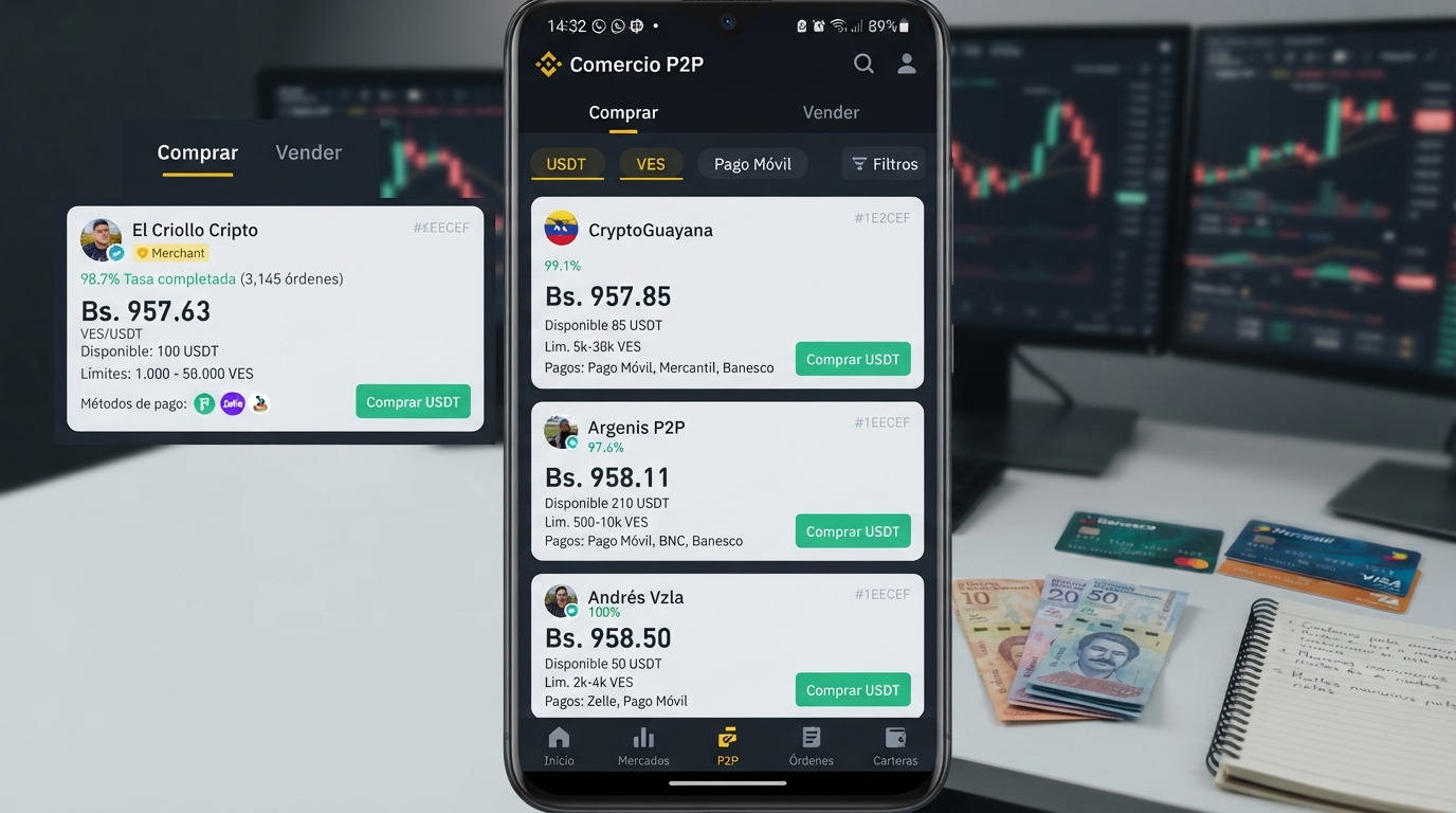 Spread de USDT en Venezuela alcanza 3,19%: Binance, Bybit y MEXC frente a frente