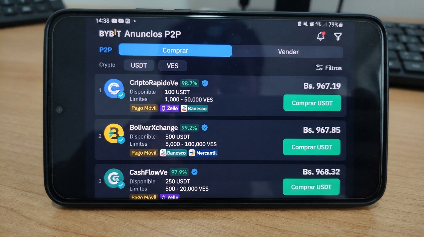 Spread USDT/VES supera 3% y semáforo P2P enciende alerta amarilla