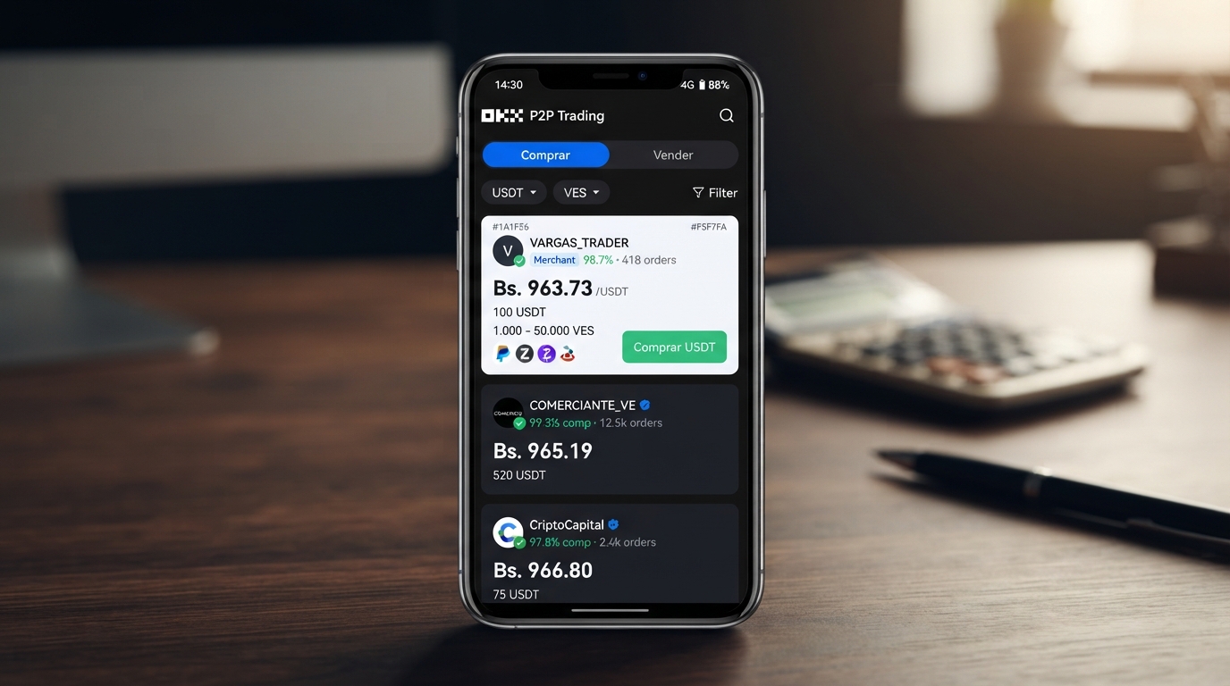 Spread y prima del USDT P2P frente al BCV: guía con números reales