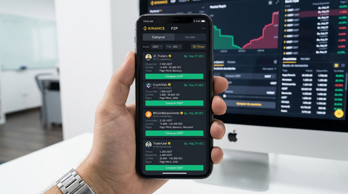 Tutorial P2P: lee el Order Book y el spread para comprar USDT en Venezuela