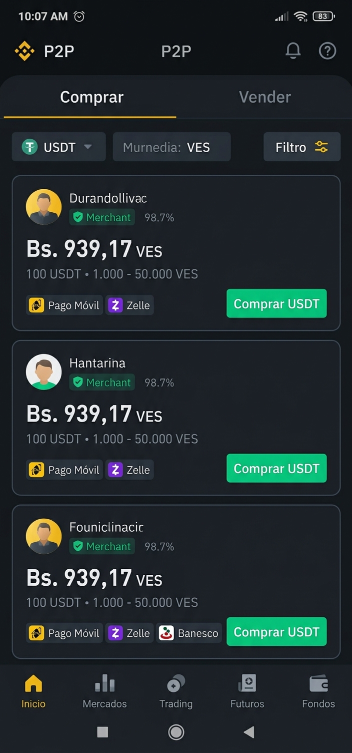 USDT alcanza prima de 19,5% sobre el BCV: análisis del spread P2P
