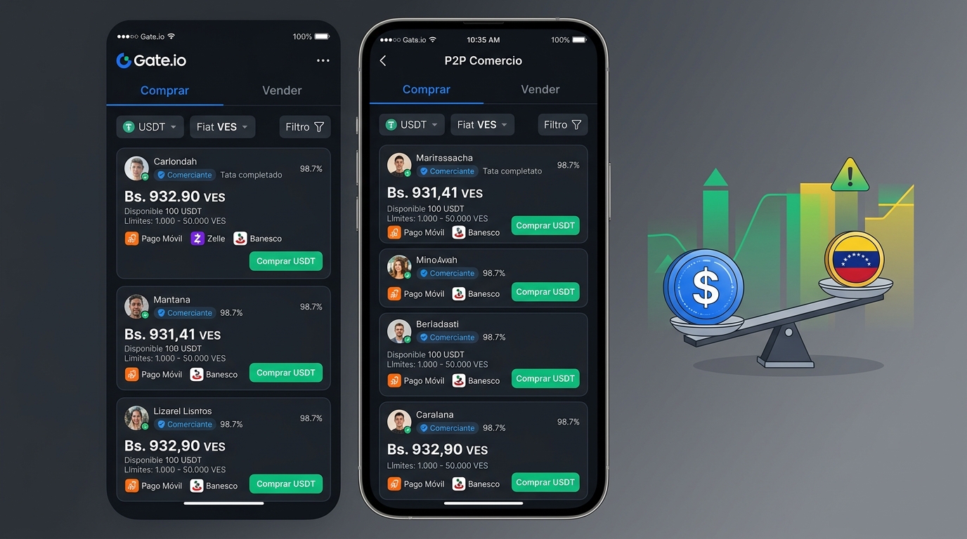 USDT supera 18% al BCV: spread P2P se amplía a 3,13% y el semáforo en amarillo