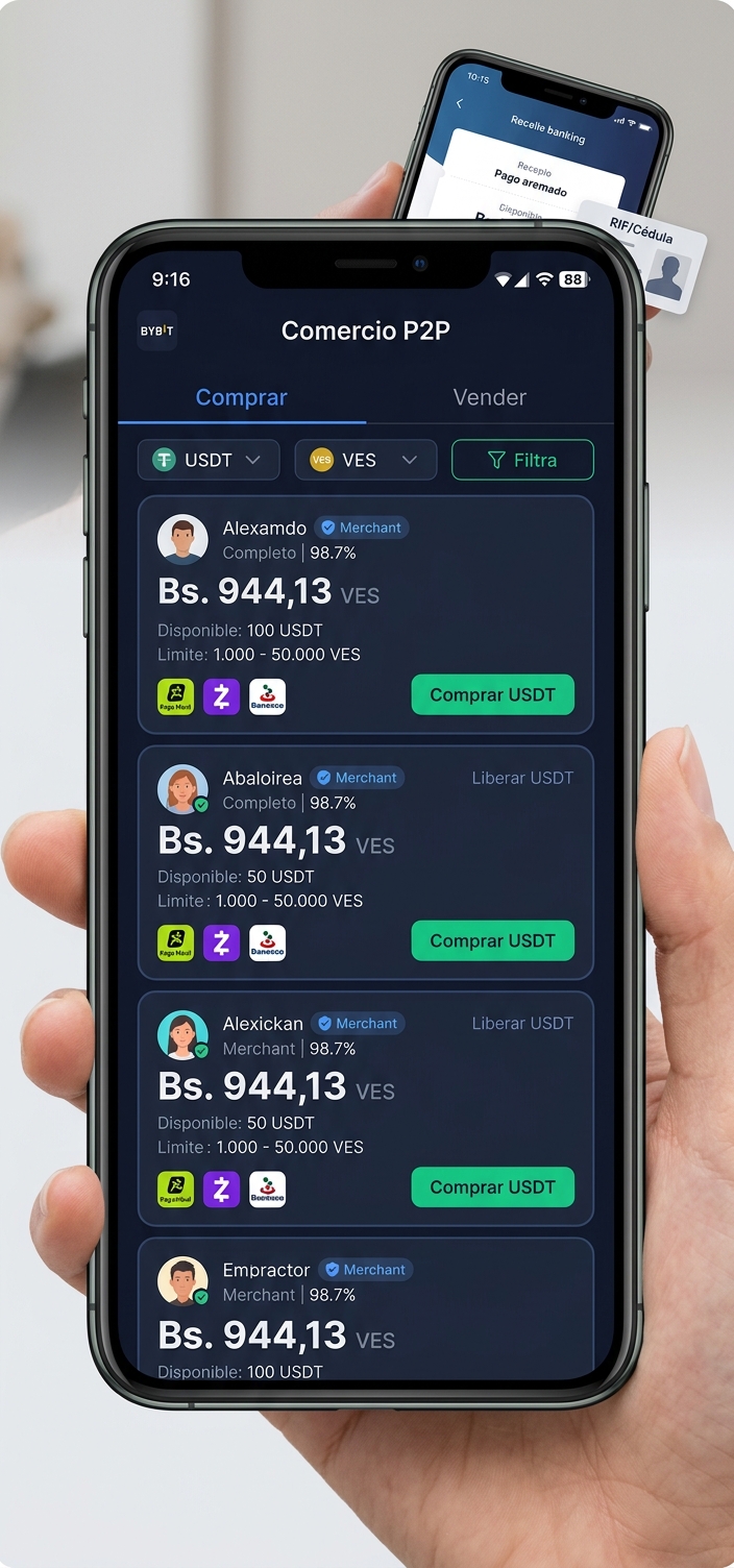 Verificación anti-triangulación en Pago Móvil y BDV para P2P